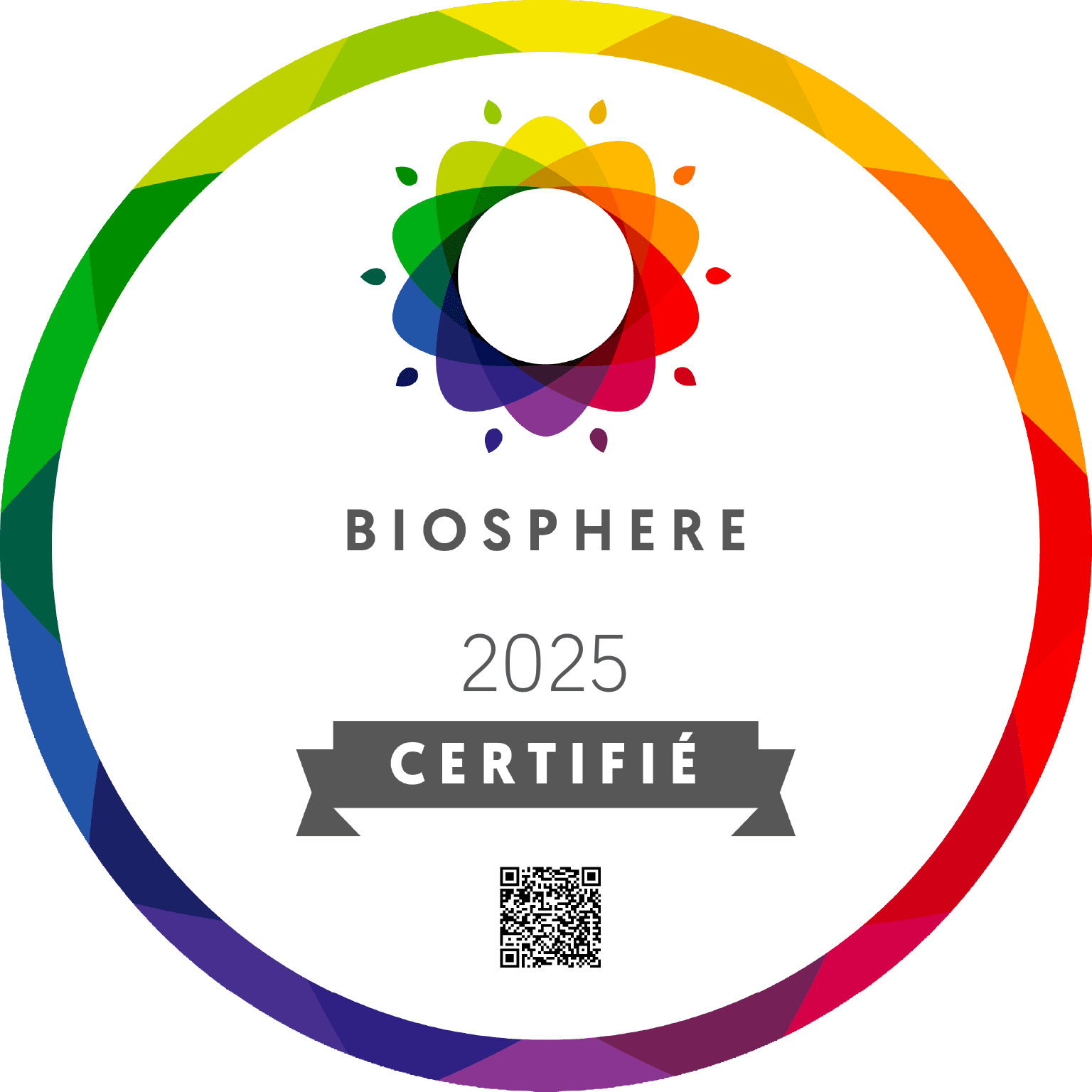 sticker_certfied_2025_fr Sceau de la certification Biosphère d'Empire 47 au Lac-Dealge