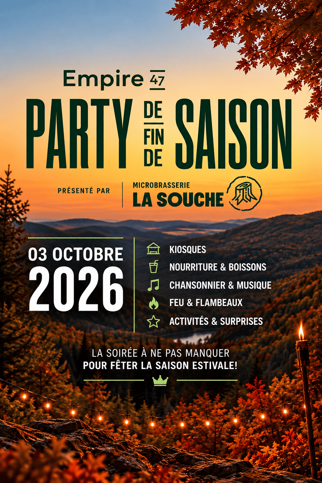 Affiche party fin de saison 